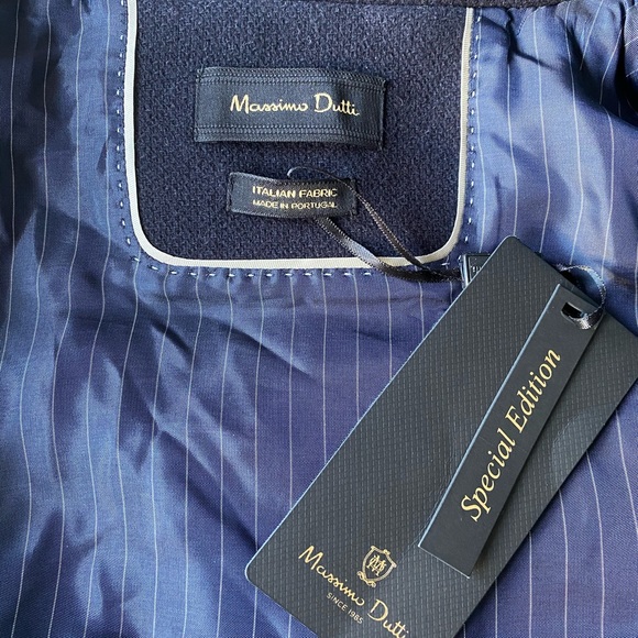 NWT Massimo Dutti Peacoat in Navy Blue - Picture 7 of 7